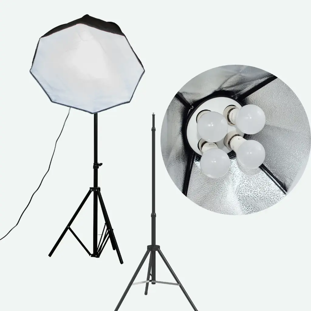 軟箱照明套件（2個支架）