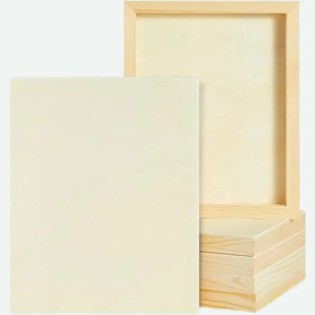 木質美術畫板（8x10英寸，4塊一組）